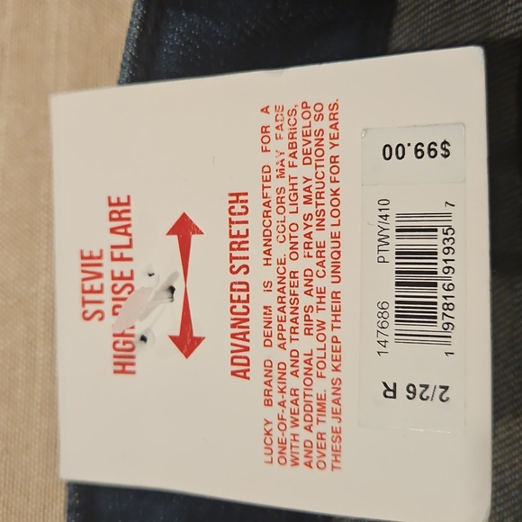NWY Lucky Brand Stevie High-Rise Flare Advanced Stretch Jeans Size 2 / 26 - Picture 7 of 16